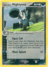 Team Aqua's Mightyena - 30/95 - EX Team Magma vs Team Aqua - 30/95