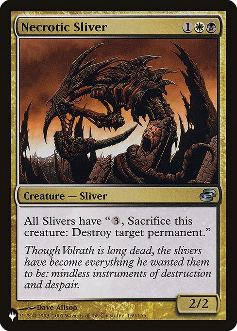 Necrotic Sliver - The List - PLC-159