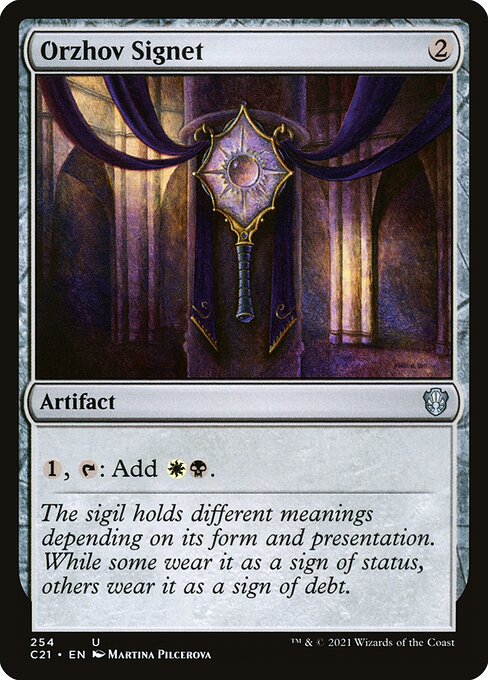 Orzhov Signet - Commander 2021 - 254