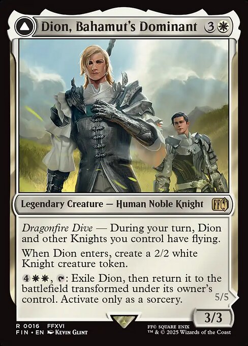 Dion, Bahamut's Dominant // Bahamut, Warden of Light - Final Fantasy - 16