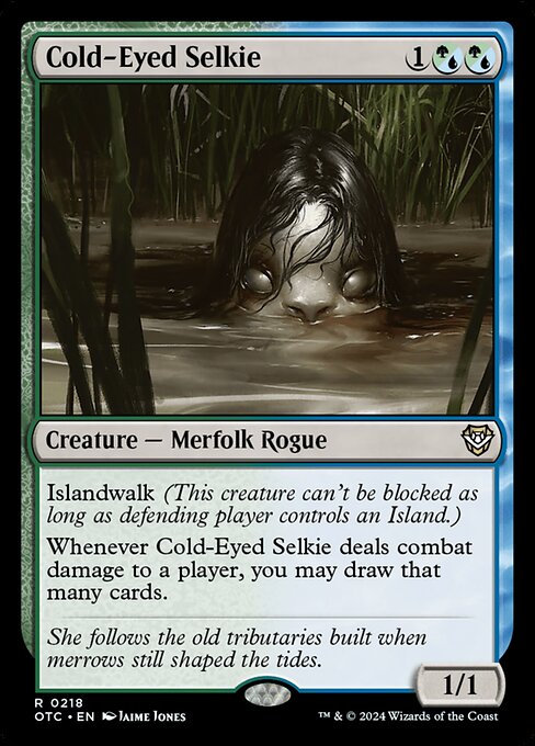 Cold-Eyed Selkie - Outlaws of Thunder Junction Commander - 218