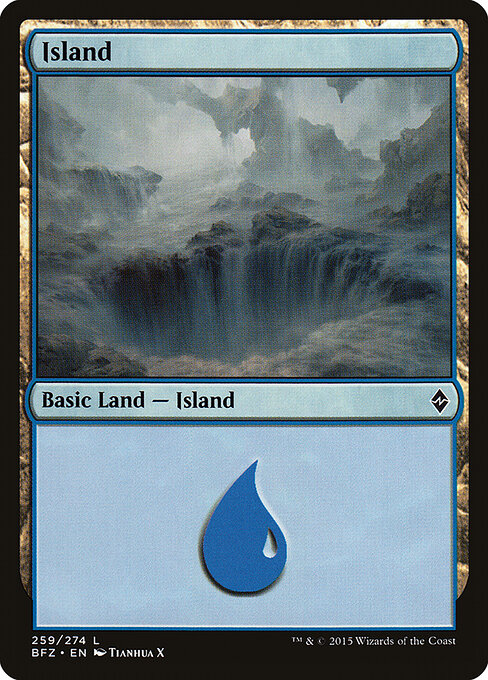 Island - Battle for Zendikar - 259a