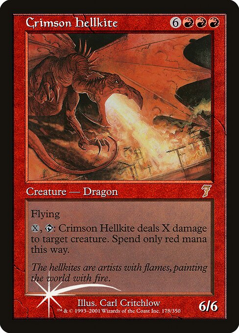 Crimson Hellkite - Seventh Edition - 178★