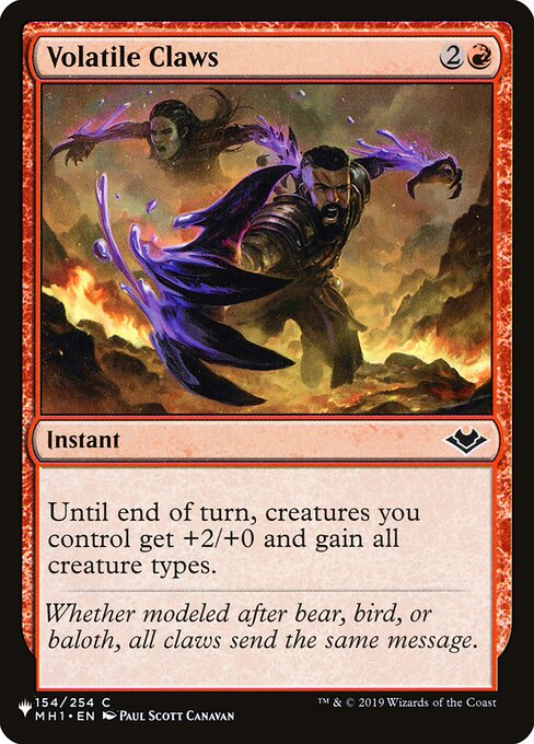 Volatile Claws - The List - MH1-154