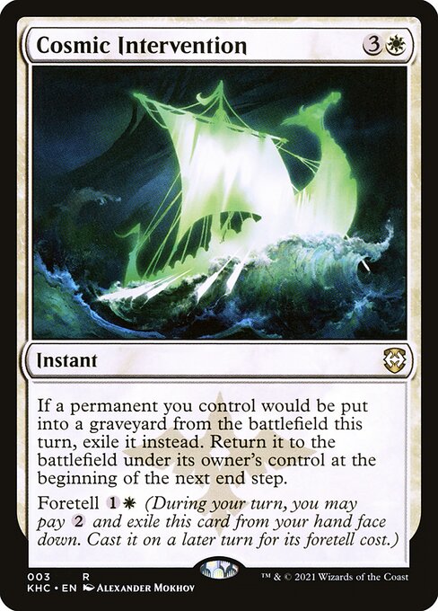 Cosmic Intervention - Kaldheim Commander - 3