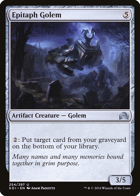 Epitaph Golem - Shadows over Innistrad - 254