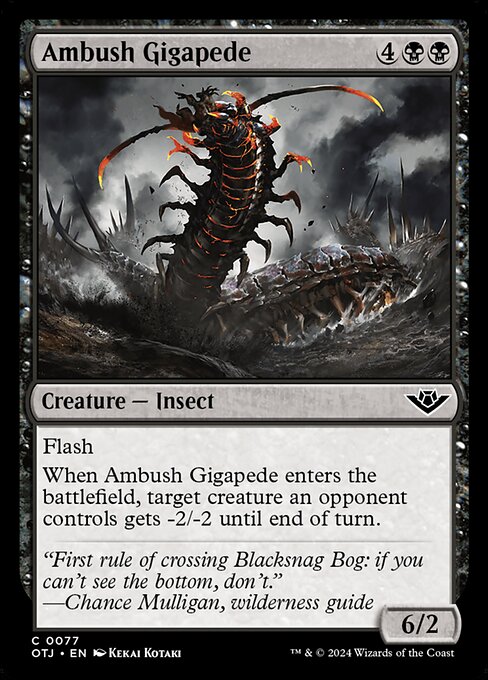Ambush Gigapede - Outlaws of Thunder Junction - 77