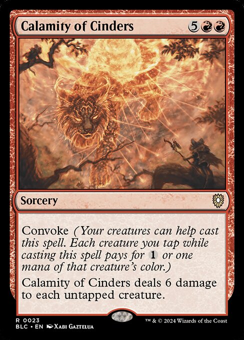 Calamity of Cinders - Bloomburrow Commander - 23