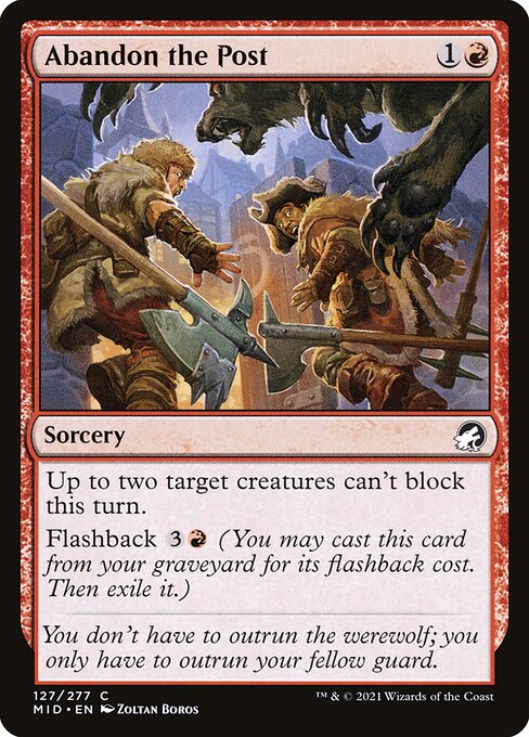Abandon the Post - Innistrad: Midnight Hunt - 127