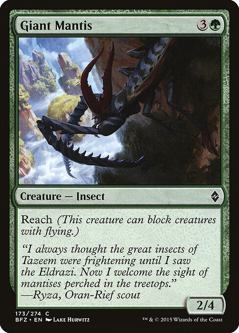 Giant Mantis - Battle for Zendikar - 173