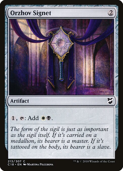 Orzhov Signet - Commander 2018 - 213