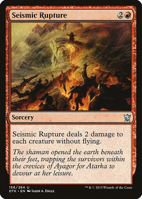 Seismic Rupture - Dragons of Tarkir - 156
