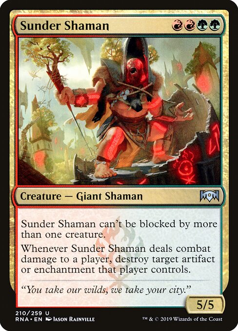 Sunder Shaman - Ravnica Allegiance - 210
