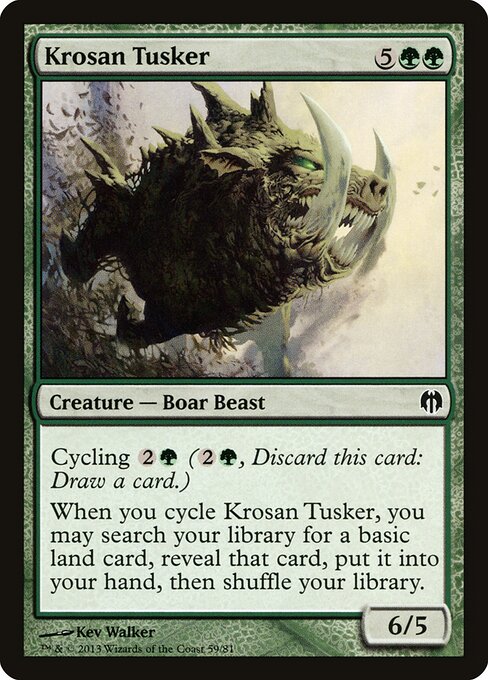 Krosan Tusker - Duel Decks: Heroes vs. Monsters - 59