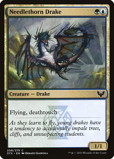 Needlethorn Drake - Strixhaven: School of Mages - 208