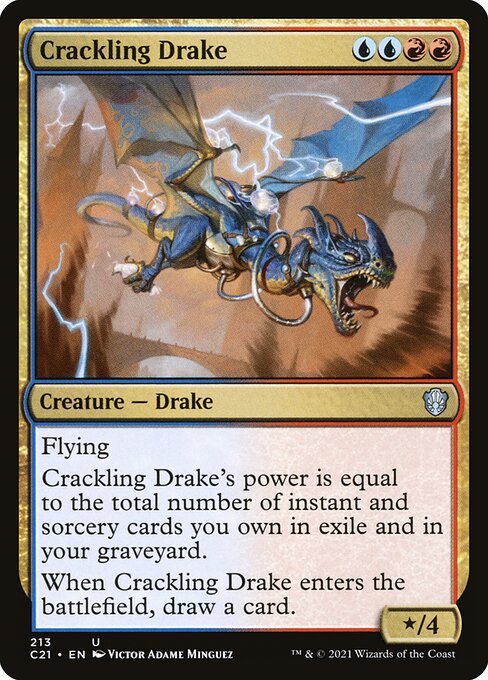 Crackling Drake - Commander 2021 - 213