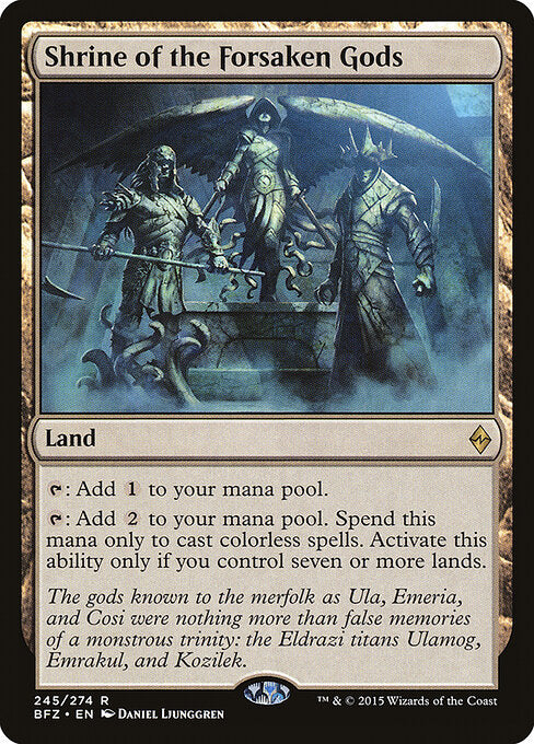 Shrine of the Forsaken Gods - Battle for Zendikar - 245