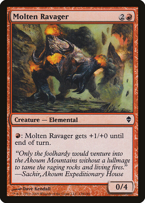 Molten Ravager - Zendikar - 138