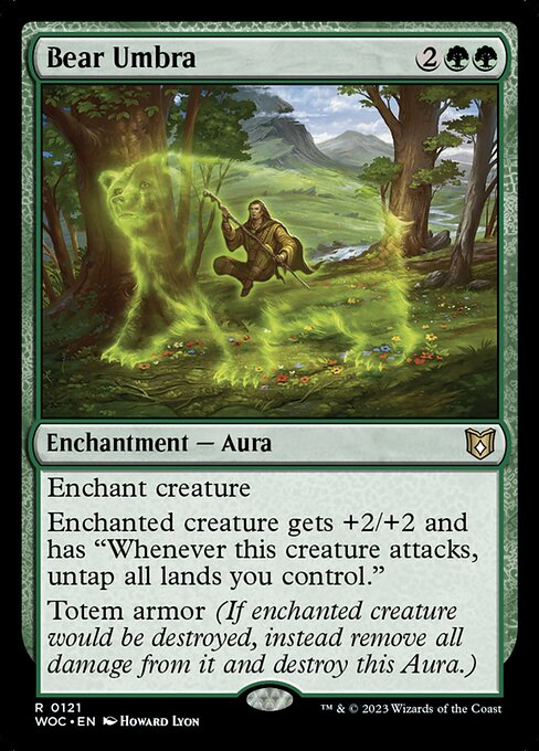 Bear Umbra - Wilds of Eldraine Commander - 121