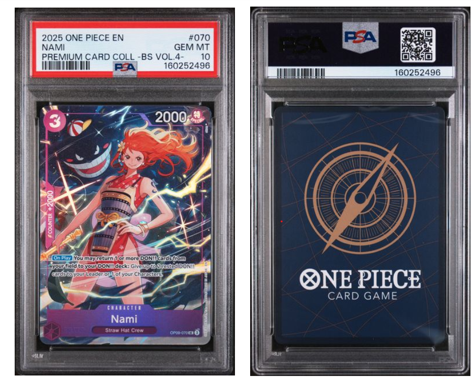 2025 ONE PIECE PREMIUM CARD COLLECTION -BEST SELECTION VOL.4 - #070 NAMI PSA 10
