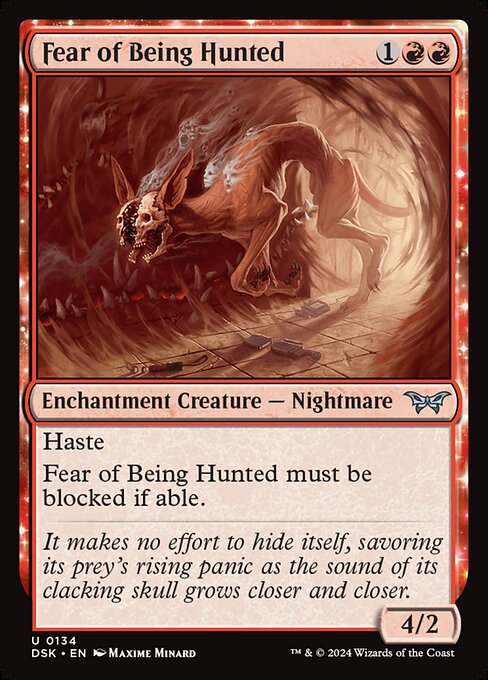 Fear of Being Hunted - Duskmourn: House of Horror - 134