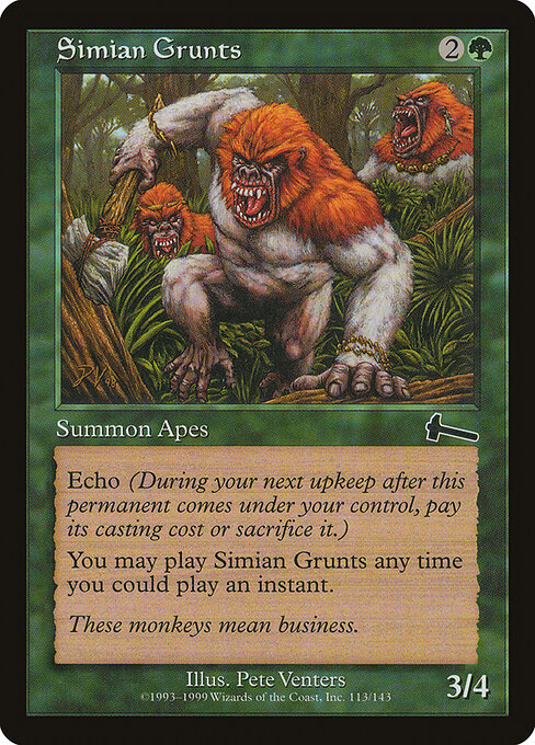 Simian Grunts - Urza's Legacy - 113