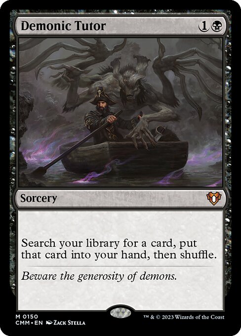 Demonic Tutor - Commander Masters - 150