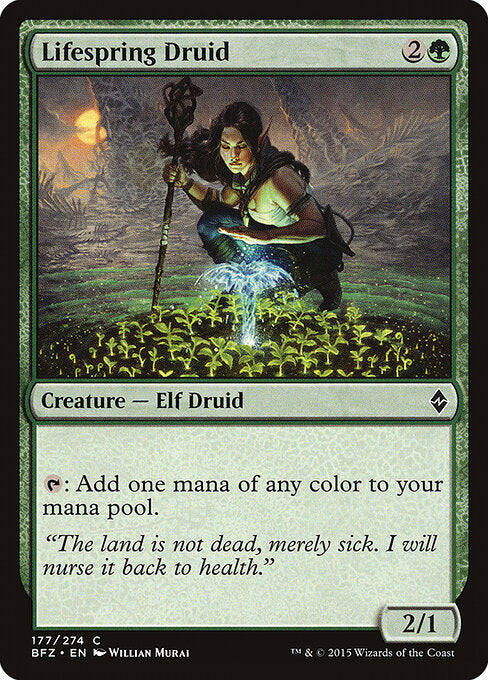 Lifespring Druid - Battle for Zendikar - 177