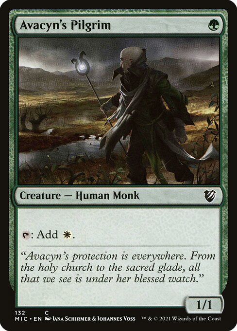 Avacyn's Pilgrim - Midnight Hunt Commander - 132