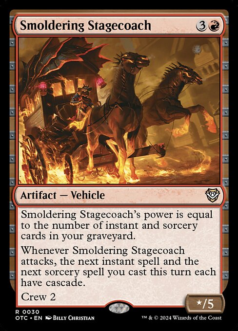 Smoldering Stagecoach - Outlaws of Thunder Junction Commander - 30