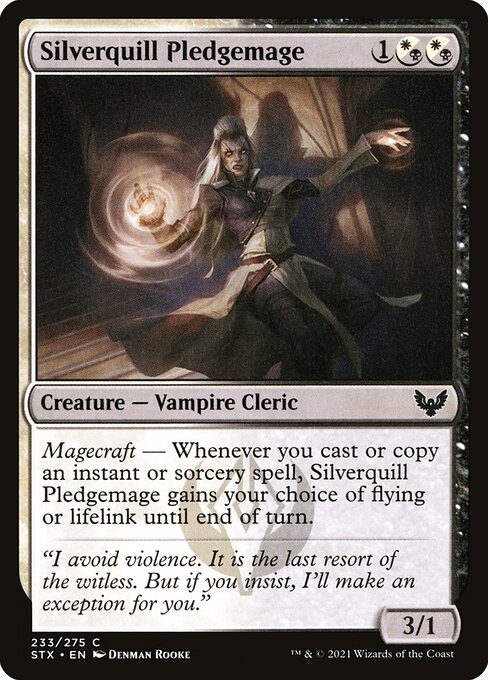 Silverquill Pledgemage - Strixhaven: School of Mages - 233
