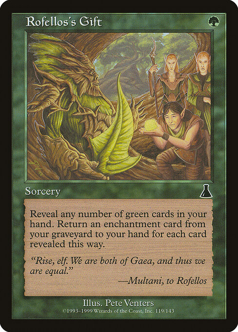 Rofellos's Gift - Urza's Destiny - 119