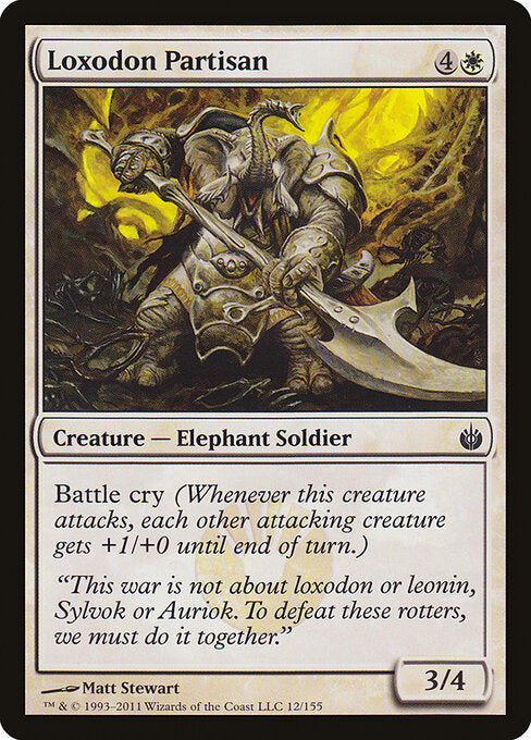 Loxodon Partisan - Mirrodin Besieged - 12