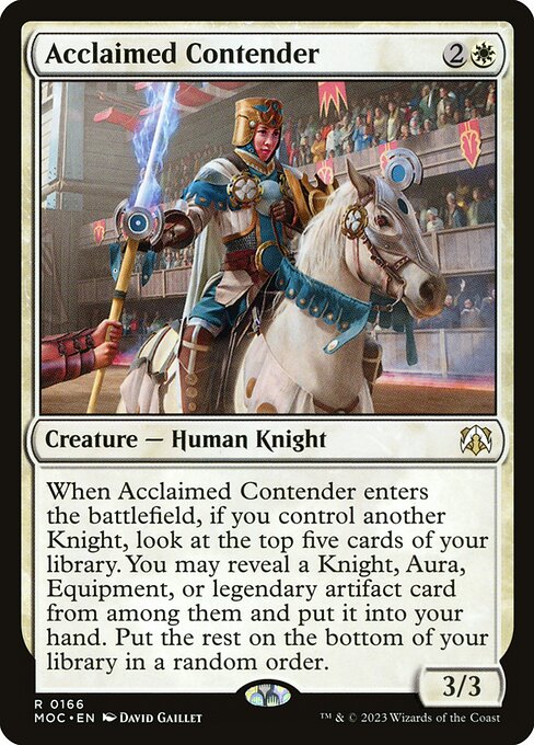 Acclaimed Contender - March of the Machine Commander - 166