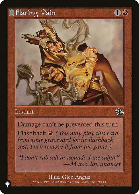 Flaring Pain - The List - JUD-89