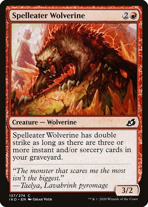 Spelleater Wolverine - Ikoria: Lair of Behemoths - 137