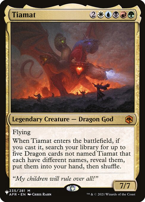 Tiamat - The List - AFR-235