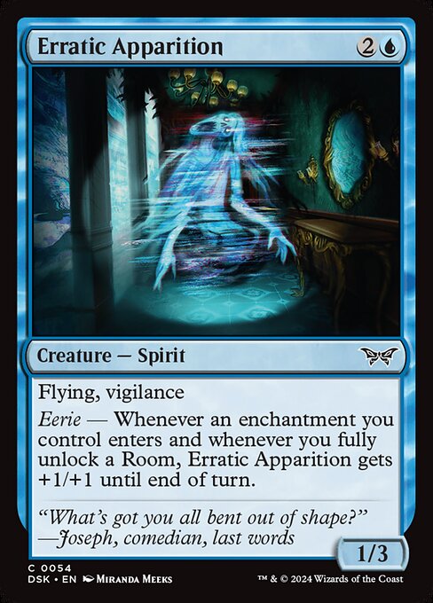 Erratic Apparition - Duskmourn: House of Horror - 54