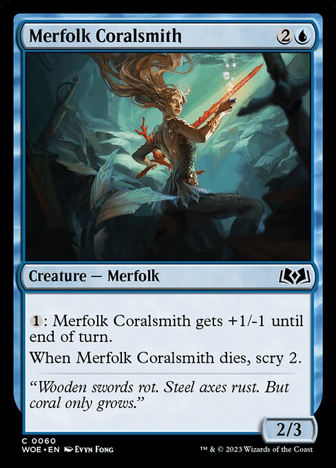 Merfolk Coralsmith - Wilds of Eldraine - 60