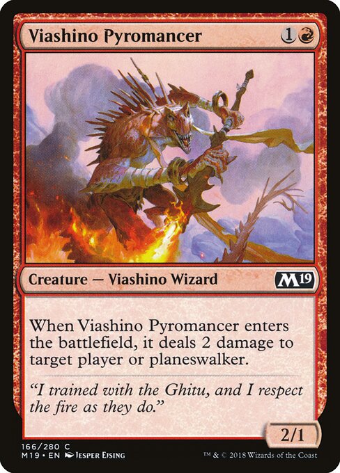 Viashino Pyromancer - Core Set 2019 - 166