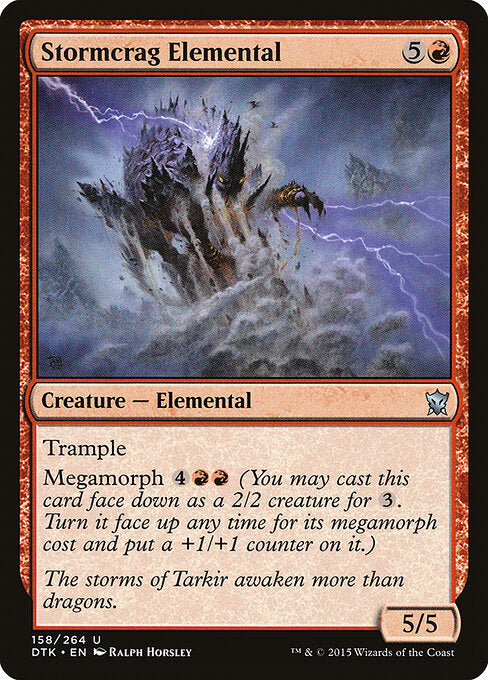 Stormcrag Elemental - Dragons of Tarkir - 158