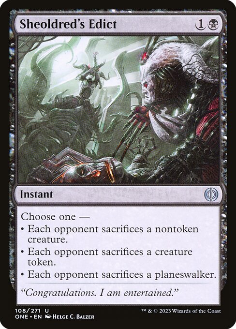 Sheoldred's Edict - Phyrexia: All Will Be One - 108