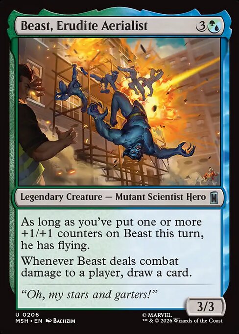 Beast, Erudite Aerialist - Marvel Super Heroes - 206