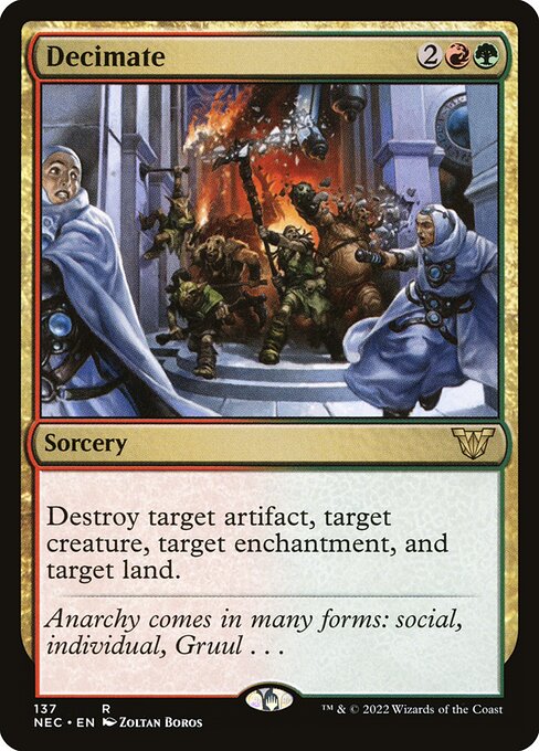 Decimate - Neon Dynasty Commander - 137