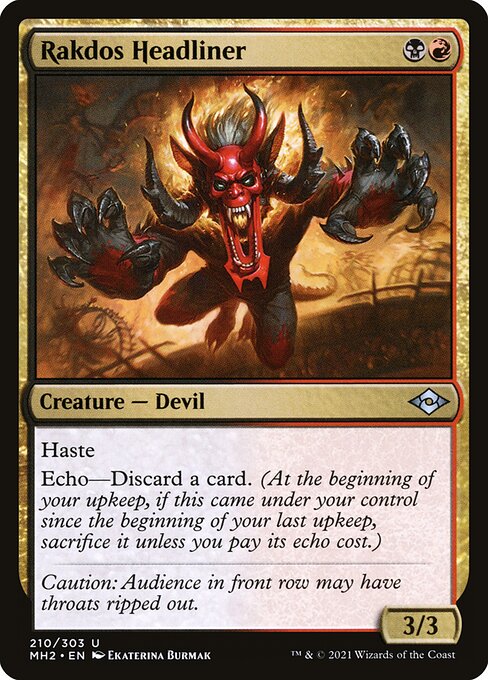 Rakdos Headliner - Modern Horizons 2 - 210