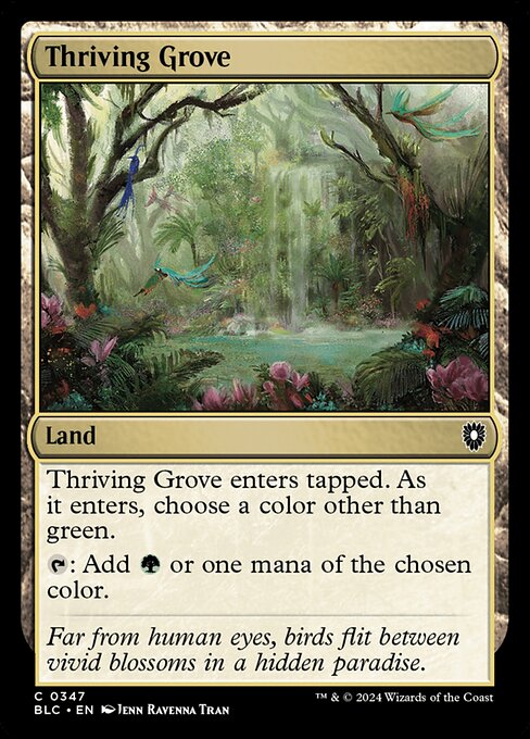 Thriving Grove - Bloomburrow Commander - 347
