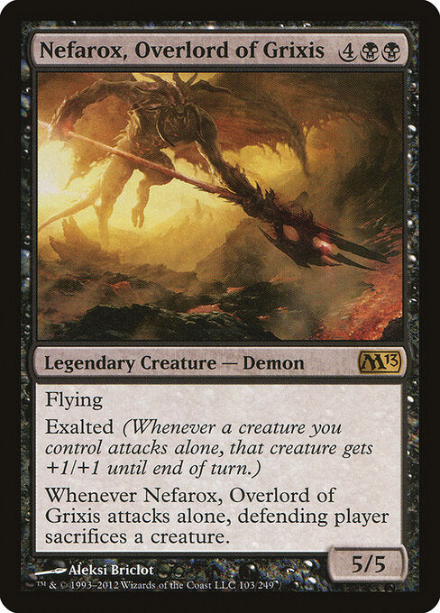 Nefarox, Overlord of Grixis - Magic 2013 - 103