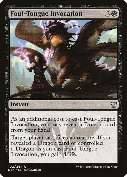 Foul-Tongue Invocation - Dragons of Tarkir - 102