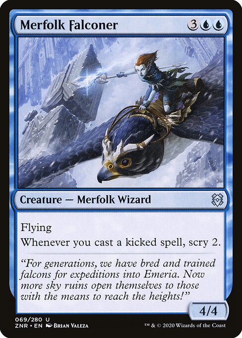 Merfolk Falconer - Zendikar Rising - 69