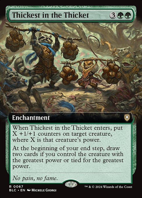 Thickest in the Thicket - Bloomburrow Commander - 67